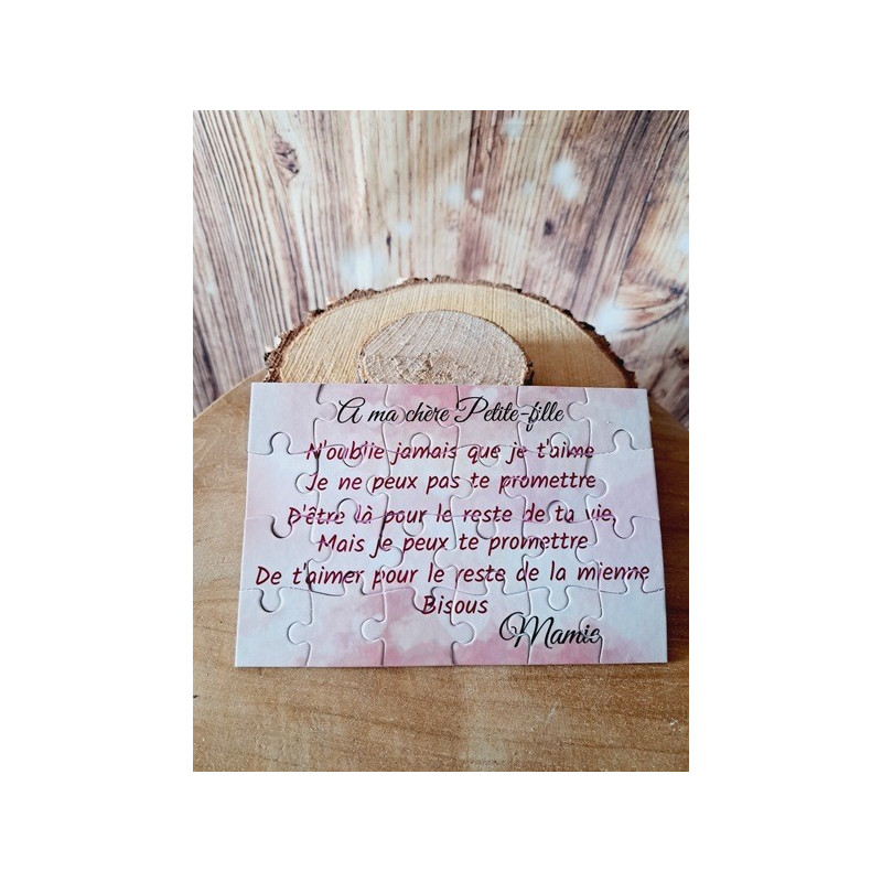 Puzzle "A ma chère petite-fille"