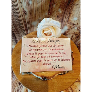 Puzzle "A ma chère petite-fille"