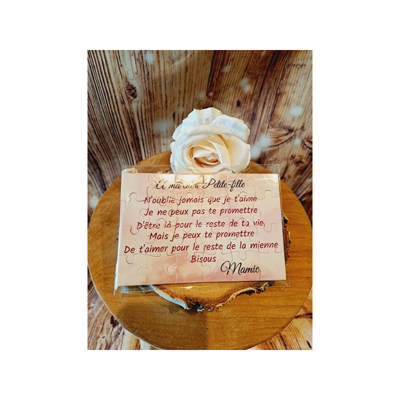 Puzzle "A ma chère petite-fille"