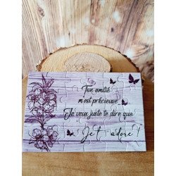 Puzzle "Ton amitié m'est précieuse"