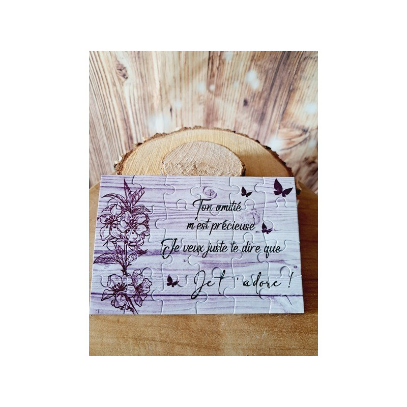 Puzzle "Ton amitié m'est précieuse"