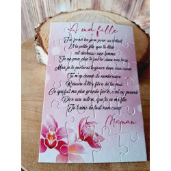 Puzzle "A ma fille"