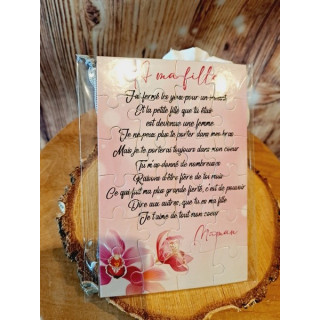 Puzzle "A ma fille"