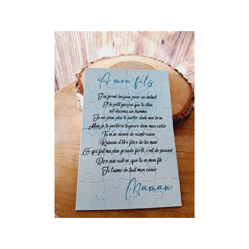 Puzzle " A mon fils"
