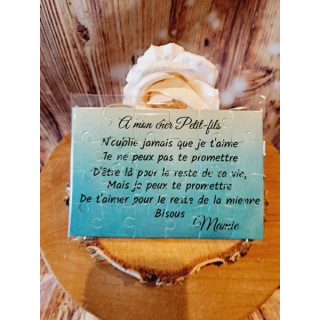 Puzzle "A mon cher petit-fils"