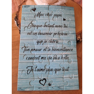 Puzzle " Mon cher Papa"