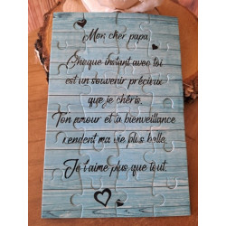 Puzzle " Mon cher Papa"