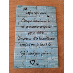 Puzzle " Mon cher Papa"