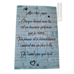 Puzzle " Mon cher Papa"