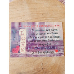 Puzzle " A mon Papa extraordinaire"