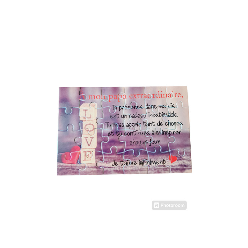 Puzzle " A mon Papa extraordinaire"