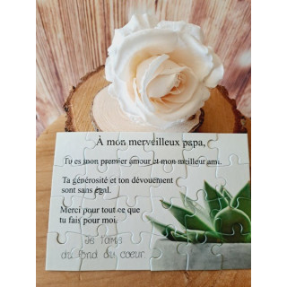 Puzzle " A mon merveilleux Papa"