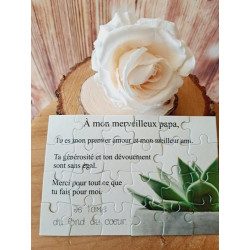 Puzzle " A mon merveilleux Papa"