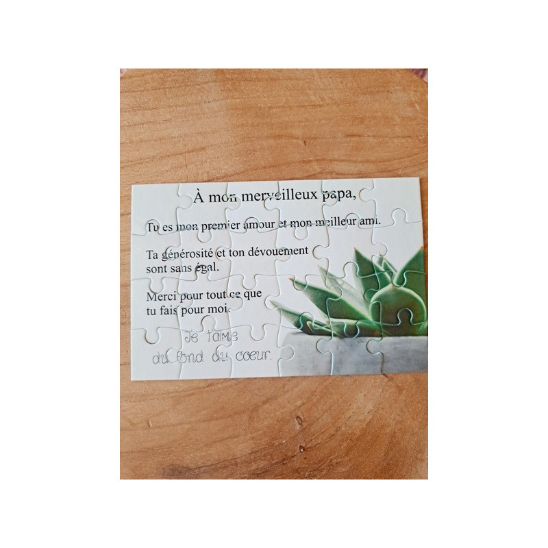 Puzzle " A mon merveilleux Papa"