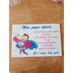 Puzzle " Mon Papa adoré"