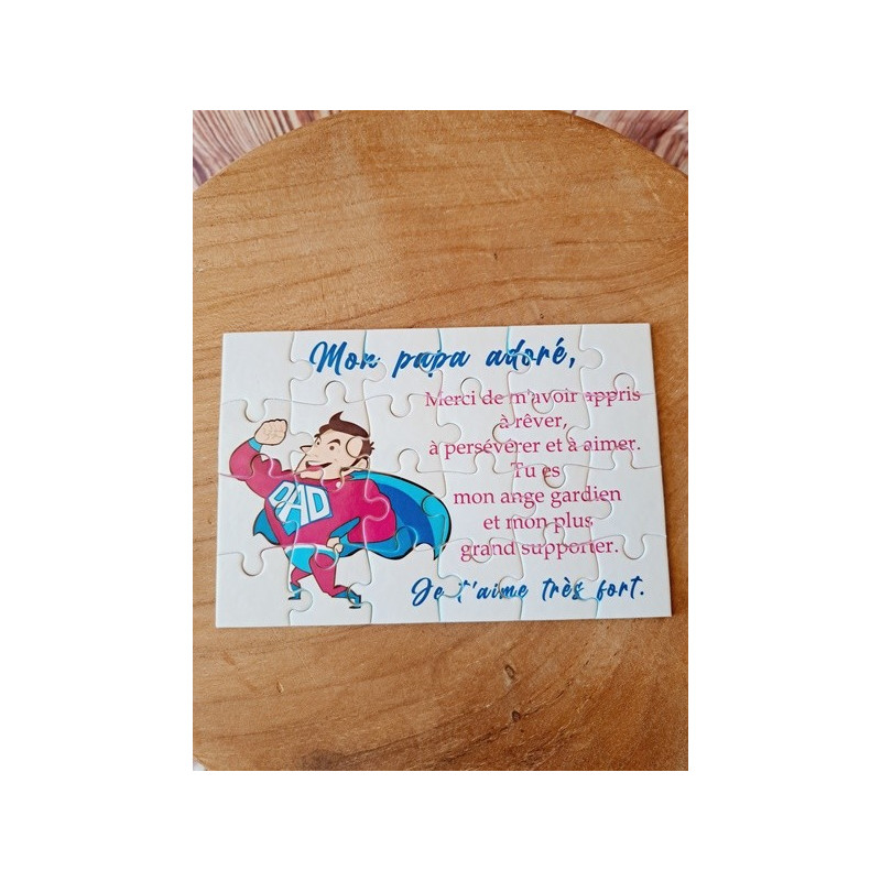 Puzzle " Mon Papa adoré"