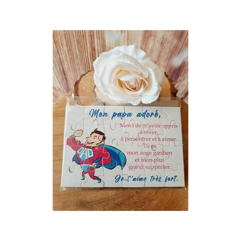 Puzzle " Mon Papa adoré"
