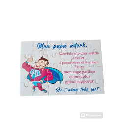 Puzzle " Mon Papa adoré"