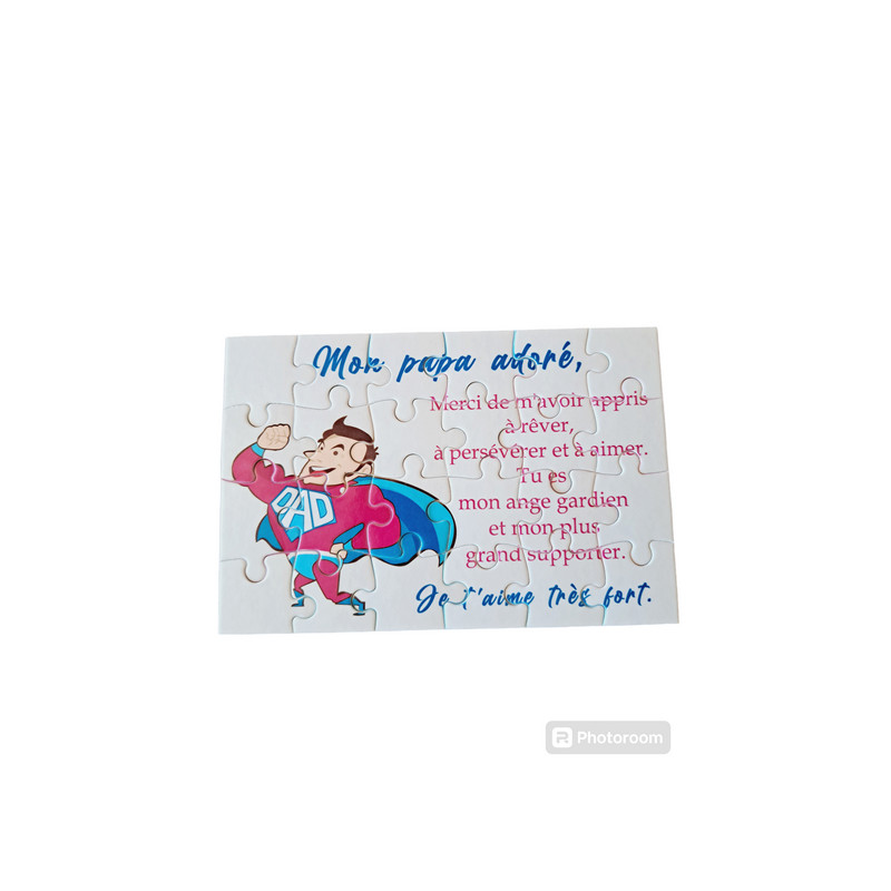 Puzzle " Mon Papa adoré"