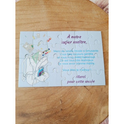 Puzzle " A notre maître"
