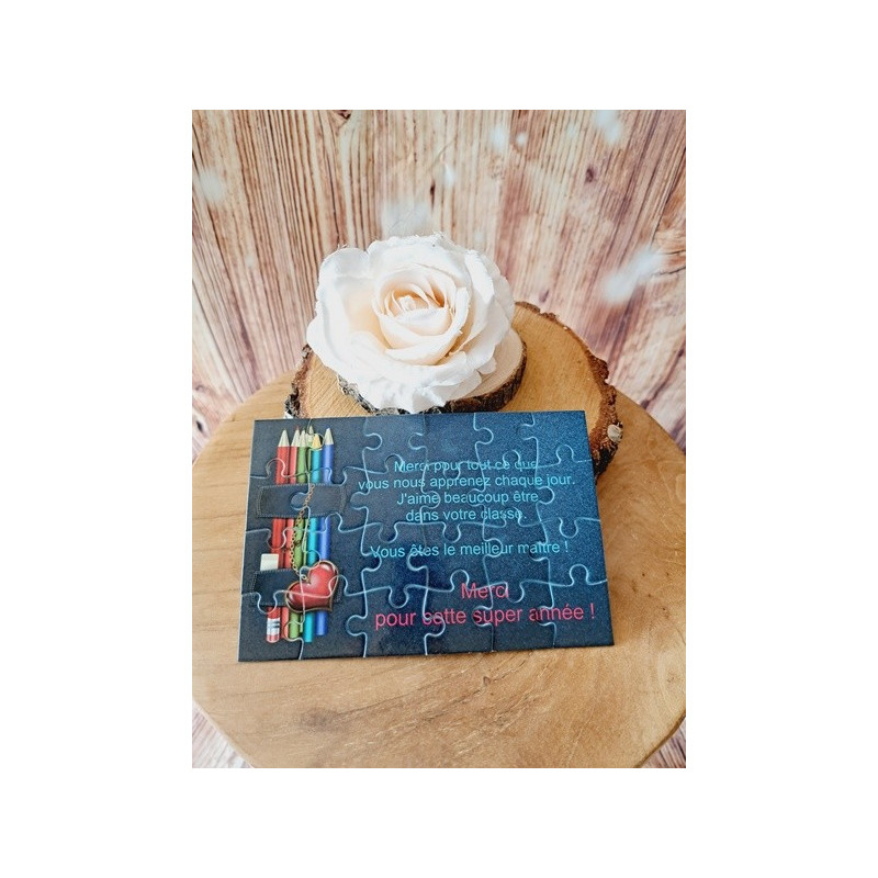 Puzzle "Merci pour cette super année " - Maître