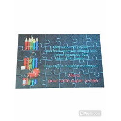 Puzzle "Merci pour cette super année " - Maître