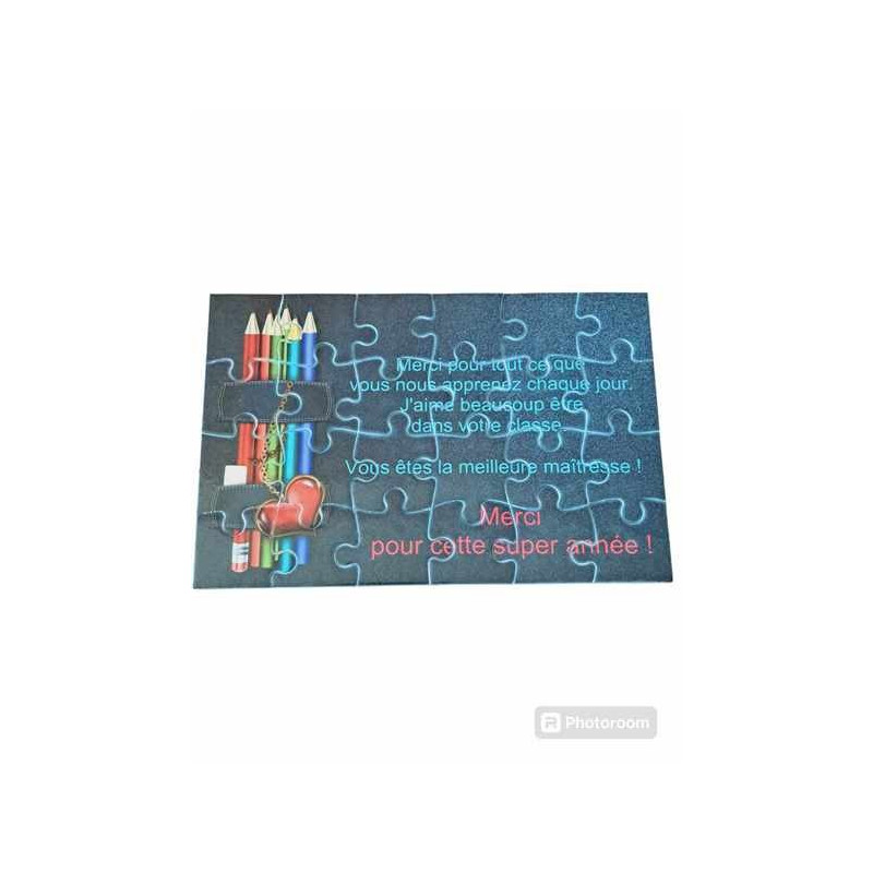 Puzzle "Merci pour cette super année " - Maître