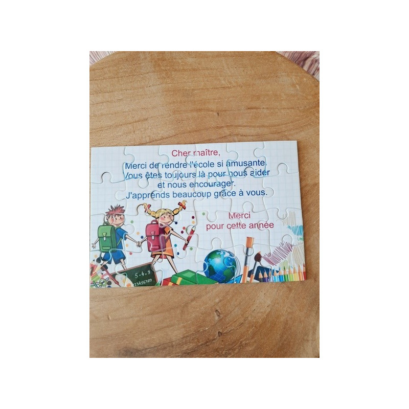 Puzzle "Cher maître "