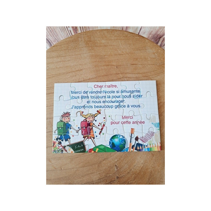 Puzzle "Cher maître "