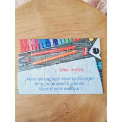 Puzzle "Cher maître "