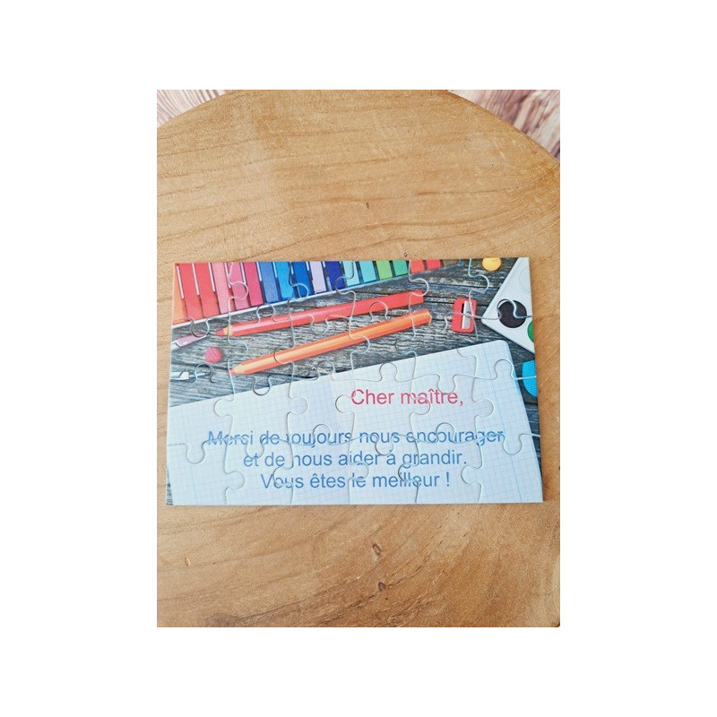 Puzzle "Cher maître "