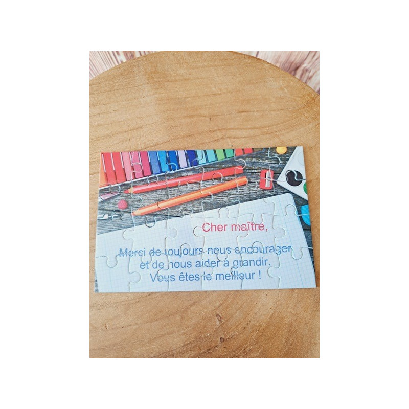 Puzzle "Cher maître "