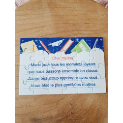Puzzle "Cher maître "
