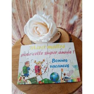 Puzzle "Merci maître pour cette super année"