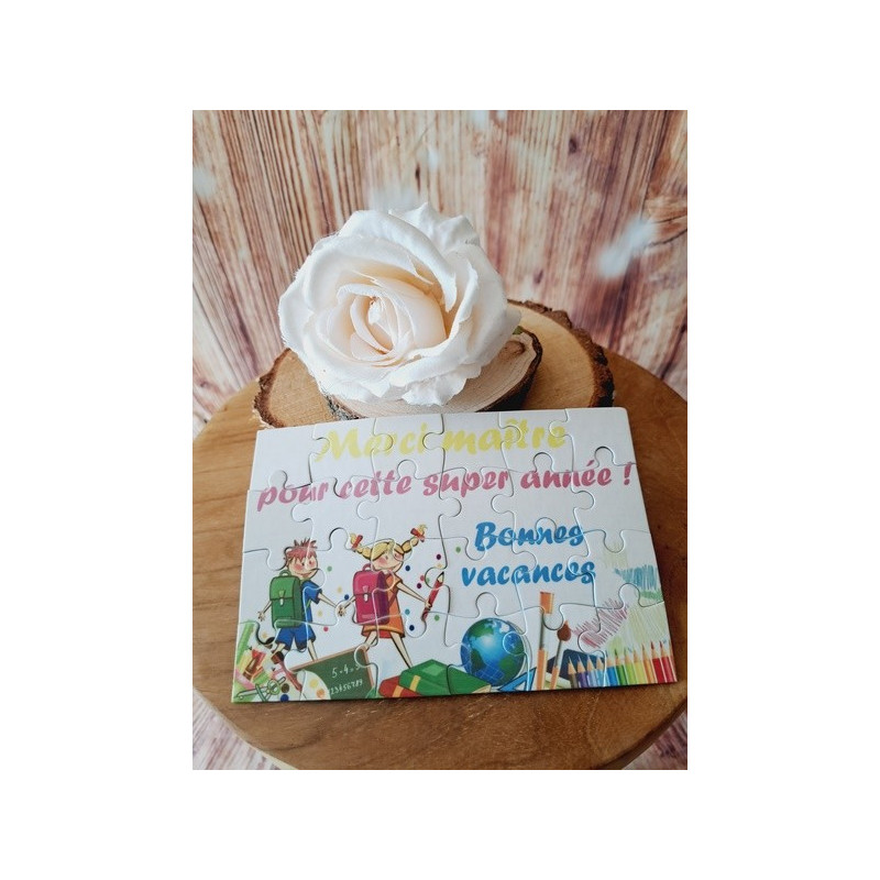 Puzzle "Merci maître pour cette super année"