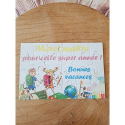 Puzzle "Merci maître pour cette super année"