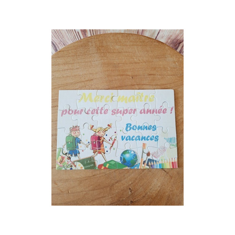 Puzzle "Merci maître pour cette super année"
