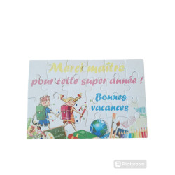 Puzzle "Merci maître pour cette super année"