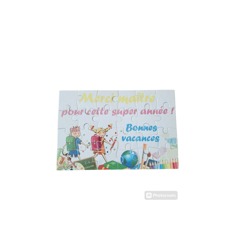 Puzzle "Merci maître pour cette super année"