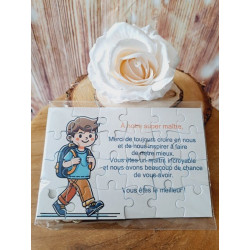 Puzzle " A notre super maître"