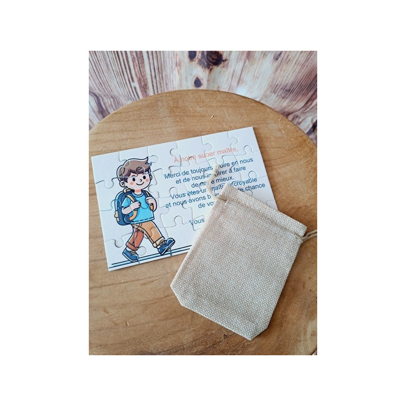 Puzzle " A notre super maître"