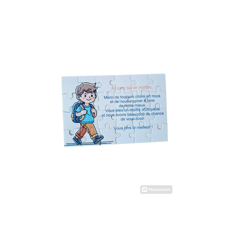 Puzzle " A notre super maître"