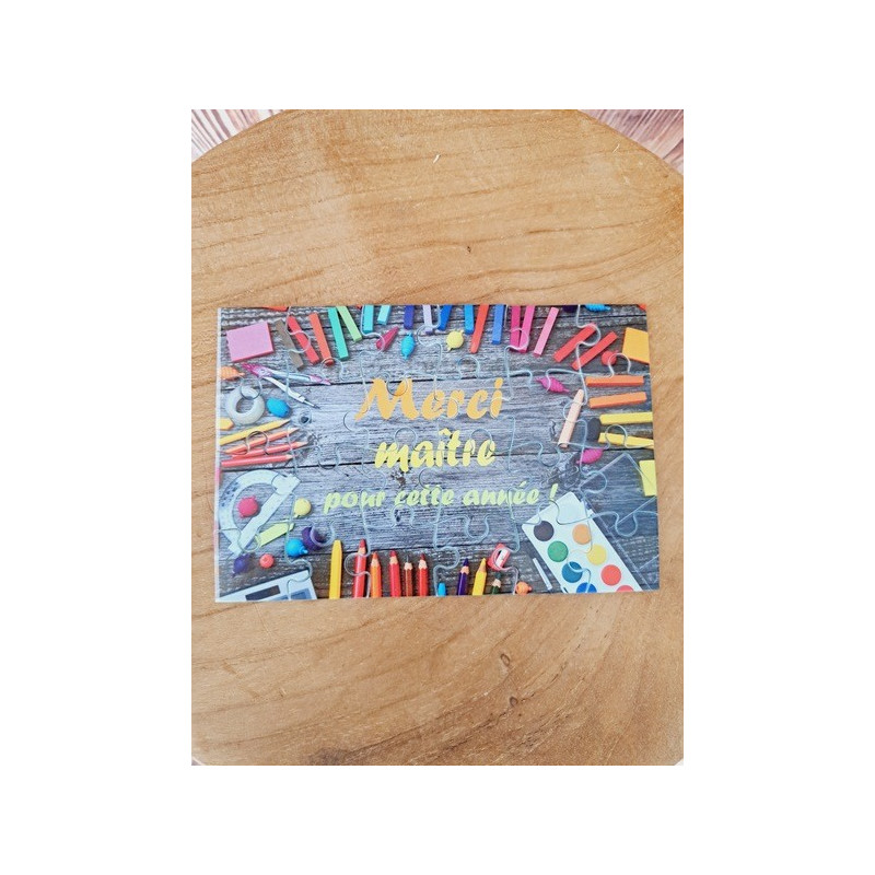 Puzzle "Merci maître pour cette année"