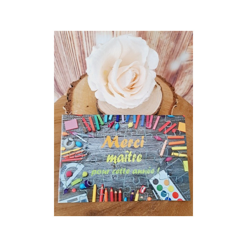Puzzle "Merci maître pour cette année"