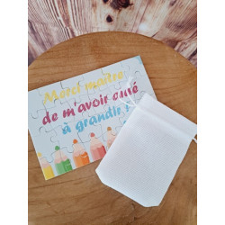 Puzzle "Merci maître de m'avoir aidé à grandir"