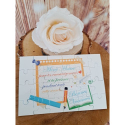 Puzzle "Merci maître"