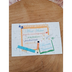 Puzzle "Merci maître"