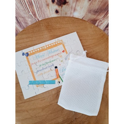 Puzzle "Merci maître"