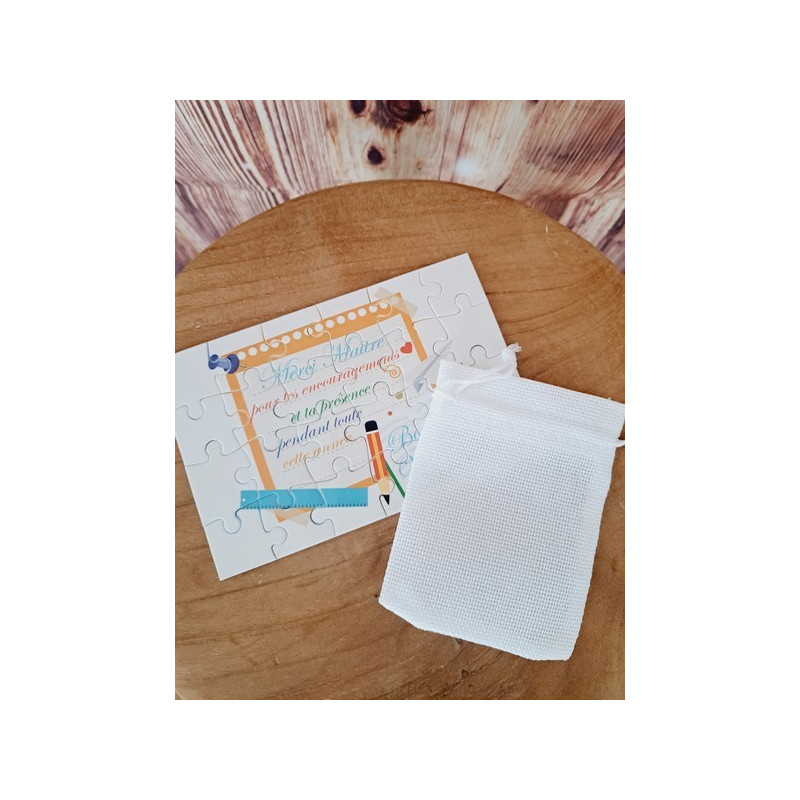 Puzzle "Merci maître"