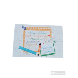 Puzzle "Merci maître"